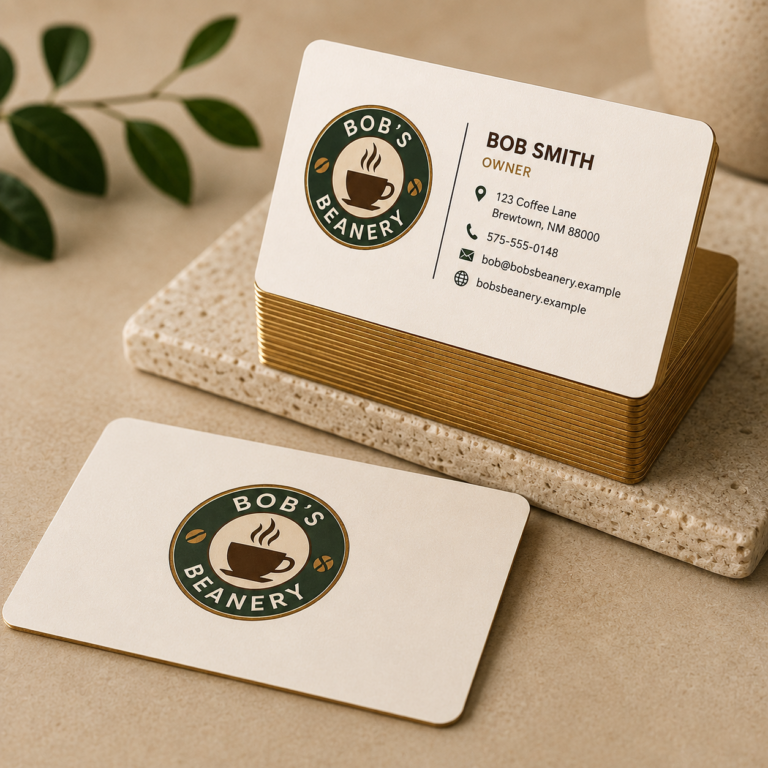Painted Edge Business Cards