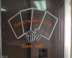 Something To Do Game Shop Vinyl Decal